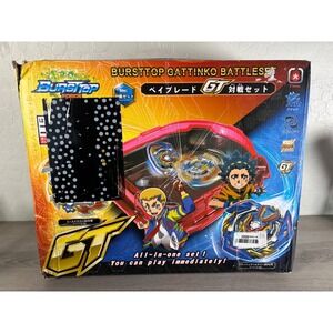 Beyblade Burst GT GATINKO Battle Set Arena Stadium 10 Beyblades Launchers‎
